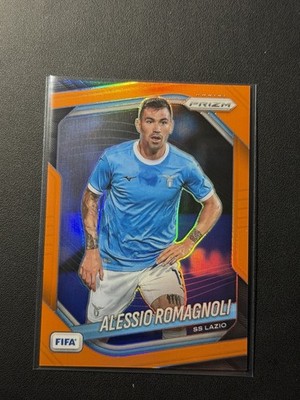 2025-26 Panini Prizm FIFA Alessio Romagnoli #125 Orange Prizm /125 SS LAZIO