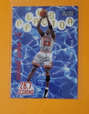 1998-99 Fleer Tradition - Plus Factor Michael Jordan #142