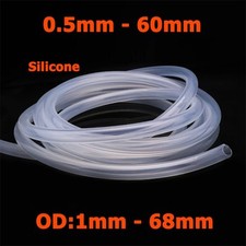 ID 0.5mm - 60mm Clear Silicone Tube Food Grade Soft Vacuum Hose Drinking Pipe