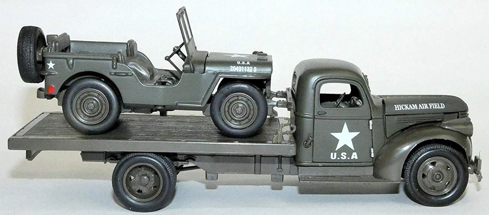 NEWRAY - Chevy con Jeep Willys del 1941 - 1/32 - NEW61053BSS - Immagine 3 di 4