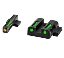 HI VIZ Litewave H3 Night Sight Set Tritium Litepipe S&W M&P Full Size Front Rear