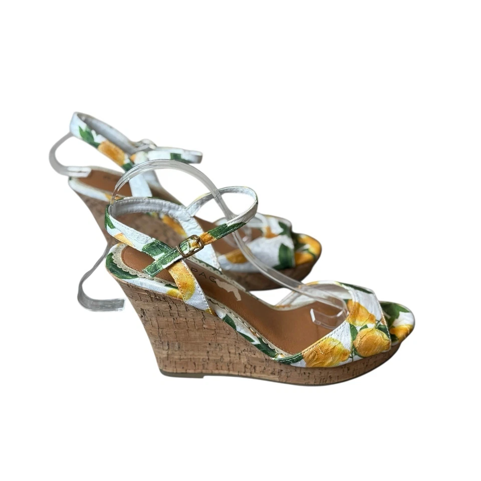 Sandalias Rampage Y2K Crissy Limón Cuña Plataforma 8.5M Amarillo Blanco Informal Fiesta Foto 4 de 4