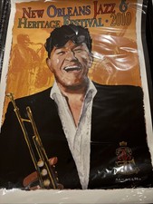 2010 New Orleans Jazz Fest Poster Louis Prima Tony Bennett