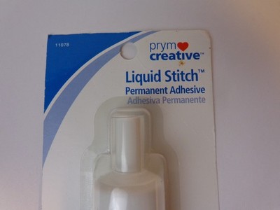 Prym Creative Liquid Stitch Permanent Adhesive 1 1/4 fl oz NOS 2009 Sealed 
