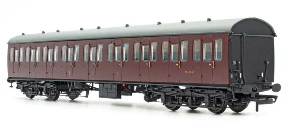Accurascale ACC2357 BR Mk1 57' Non-Gangway Coach C Plain Maroon M41001