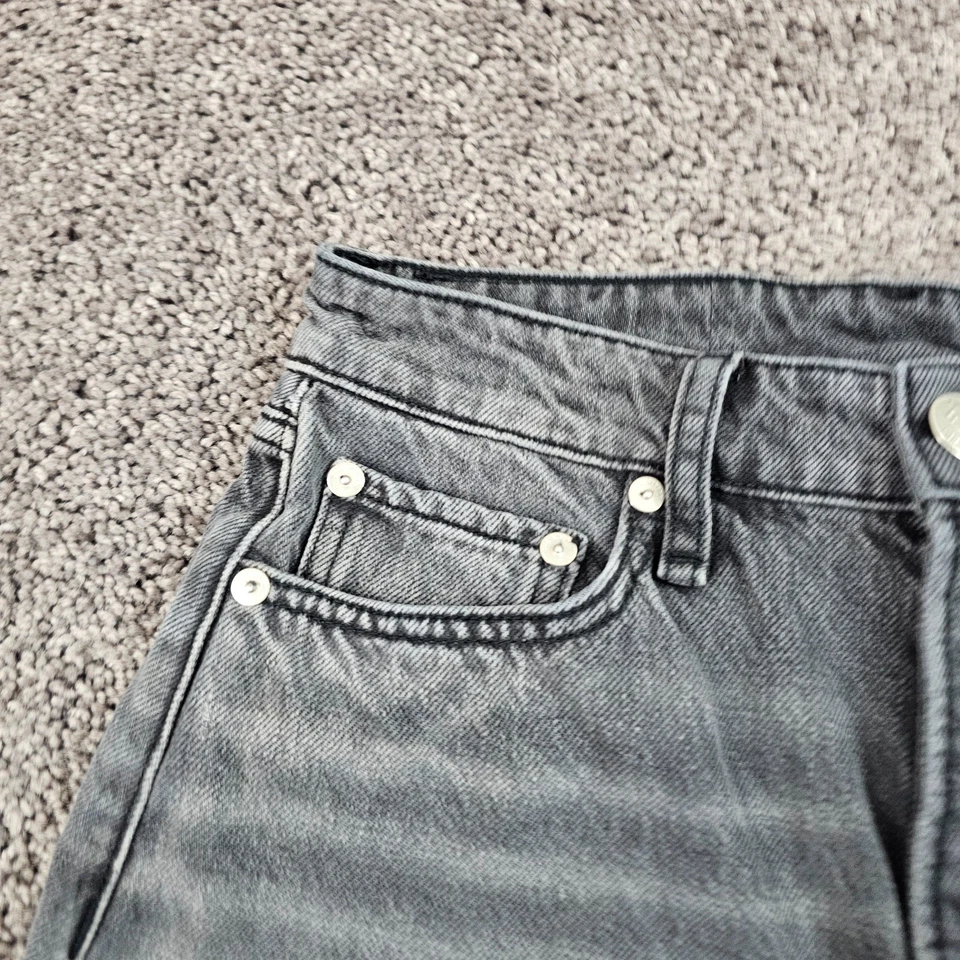 Rag Bone Jeans Women 25 Gray Barrel Leg Relaxed High Rise Denim USA Rachel 24x27 - Image 3 of 4