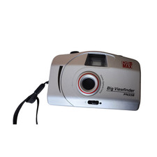 DS-MAX Big Viewfinder PN338 35mm Film Camera Silver Point Shoot Vintage