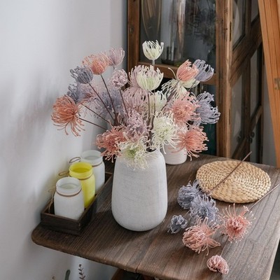 Künstliche Leucospermum Blumen für dekorative Verwendung im Home Office und Ve