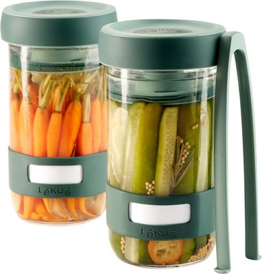 Lekue Fermentier Set Set zur Fermentation von Lebensmitteln Farbe Mixed