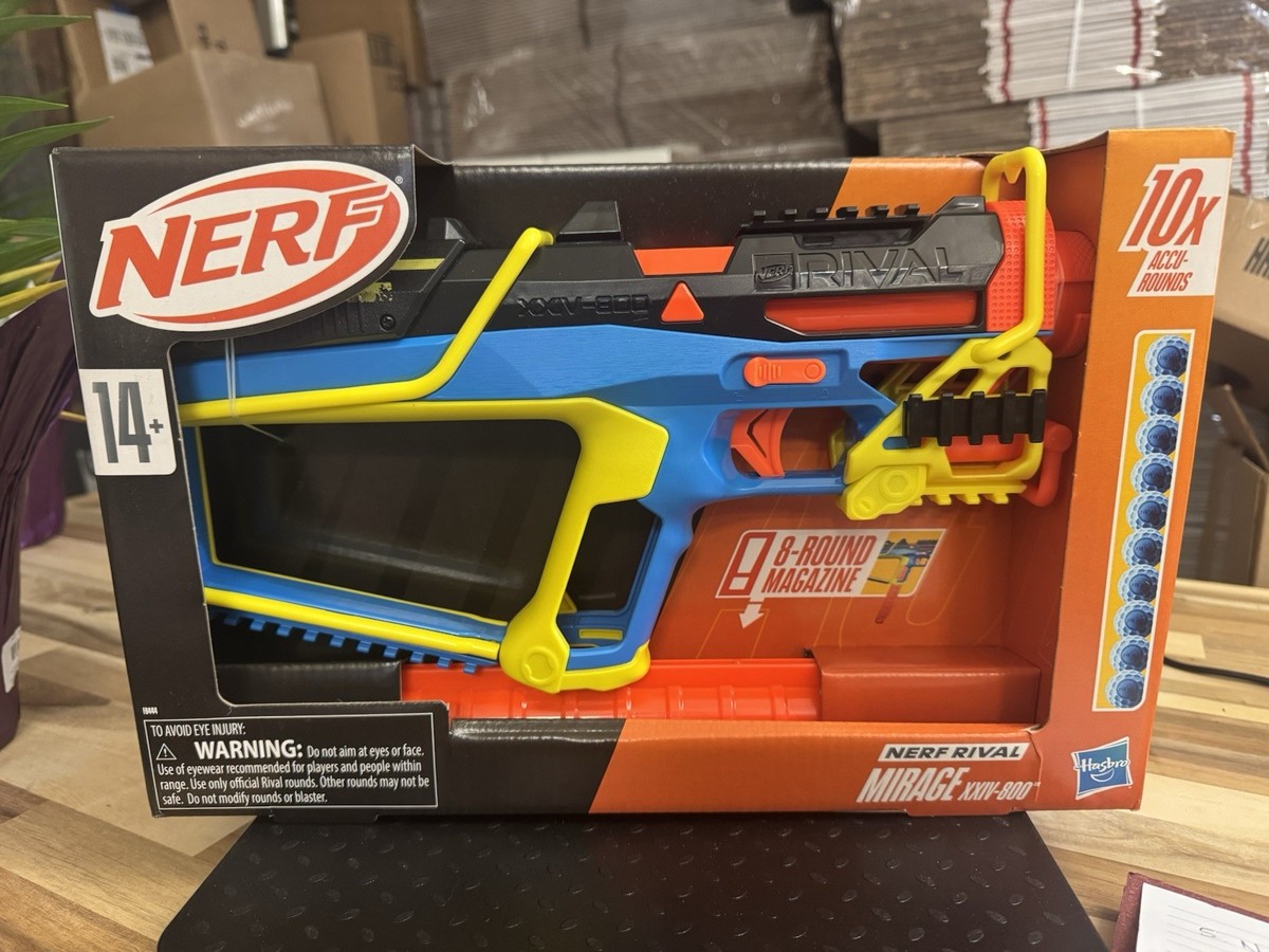 NERF Rival Mirage XXHW-800 Dart Blaster with 10 Foam Rounds & 8