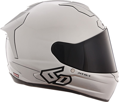 6D HELMETS ATS-1R Solid Helm Klein Glänzend Silber