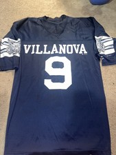 Vintage 1983 Villanova College University Football Jersey Large Blue