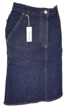 PAUL SMITH Womans Dark Blue DENIM SKIRT Stretch - For Waist 24/25"- UK6/8 - EU34