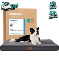 Hundebett OrthopäDisch Waschbar 112X81X7,6Cm Dunkelgrau FüR GroßE Hunde