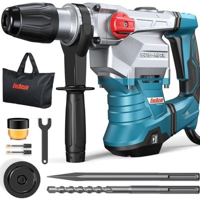 SDS-Max Bohrhammer, 1500W, 12Joule, Abbruchhammer, Beton, Mauerwerk, Meißel, ...