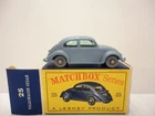 1960 MOKO Lesney Matchbox No.25 'VOLKSWAGEN BEETLE'--w/D-box---see photos & more