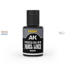 AKI012102 AK Interactive Precision Panel Liner - Black 30ml
