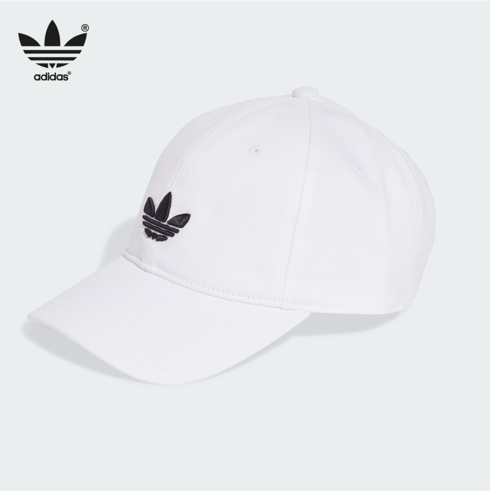 NEW adidas Adicolor Classic Trefoil BASEBALL CAP JC6025 White Unisex Size