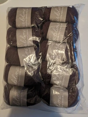 250G sirdar SUBLIME EXTRA FINE MERINO WOOL – 447 TRUFFLE brown YARN – DK 4mm