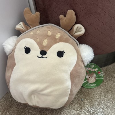 Brandneu mit Etikett Kellytoy Squishmallow Dawn the Deer Weihnachten Ohrenschützer Winter neu mit Etikett