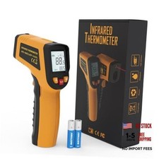 Infrared Thermometer Gun, -58  to 1112  Orange