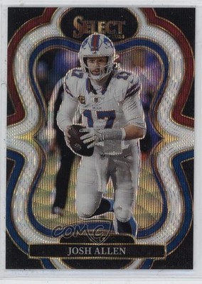 2025 Panini Select Suite Level Tri-Color Prizm 133/199 Josh Allen #386 15vt