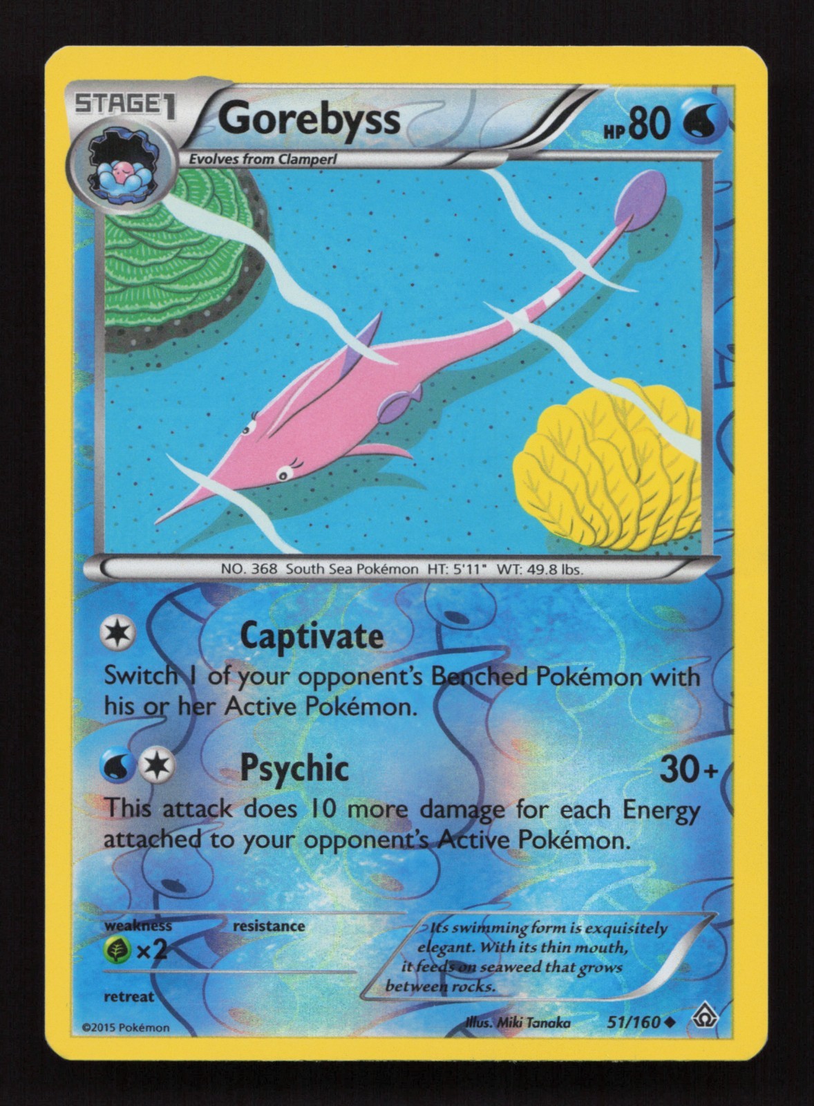 Gorebyss 51/160 Xy-Primal Clash Reverse Holo NM