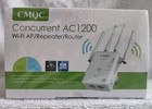 AC1200 WiFi Extender DualBand Gaming Repeater 5GHz 867Mbps Streaming Booster NIB