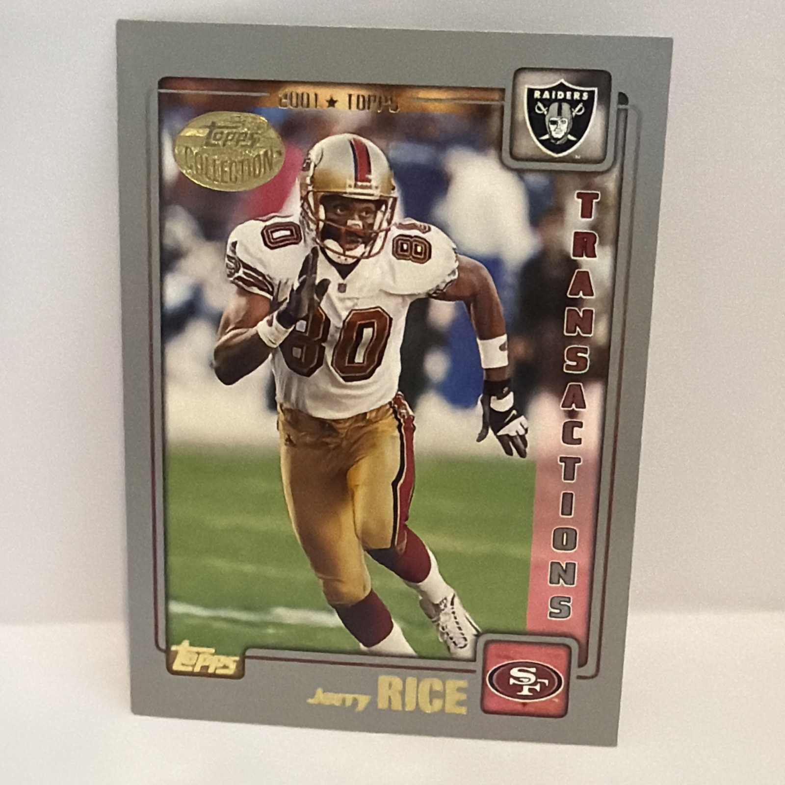 2001 Topps Collection #48 Jerry Rice Oakland Raiders