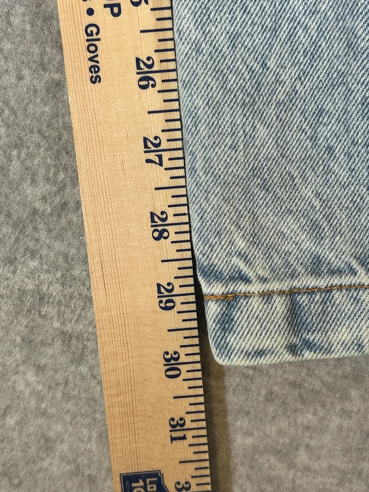 Jeans Abercrombie Fitch Para Hombres 30x30 Carpintero Lavado Ligero Sueltos Ropa de Trabajo Patinador Foto 4 de 4