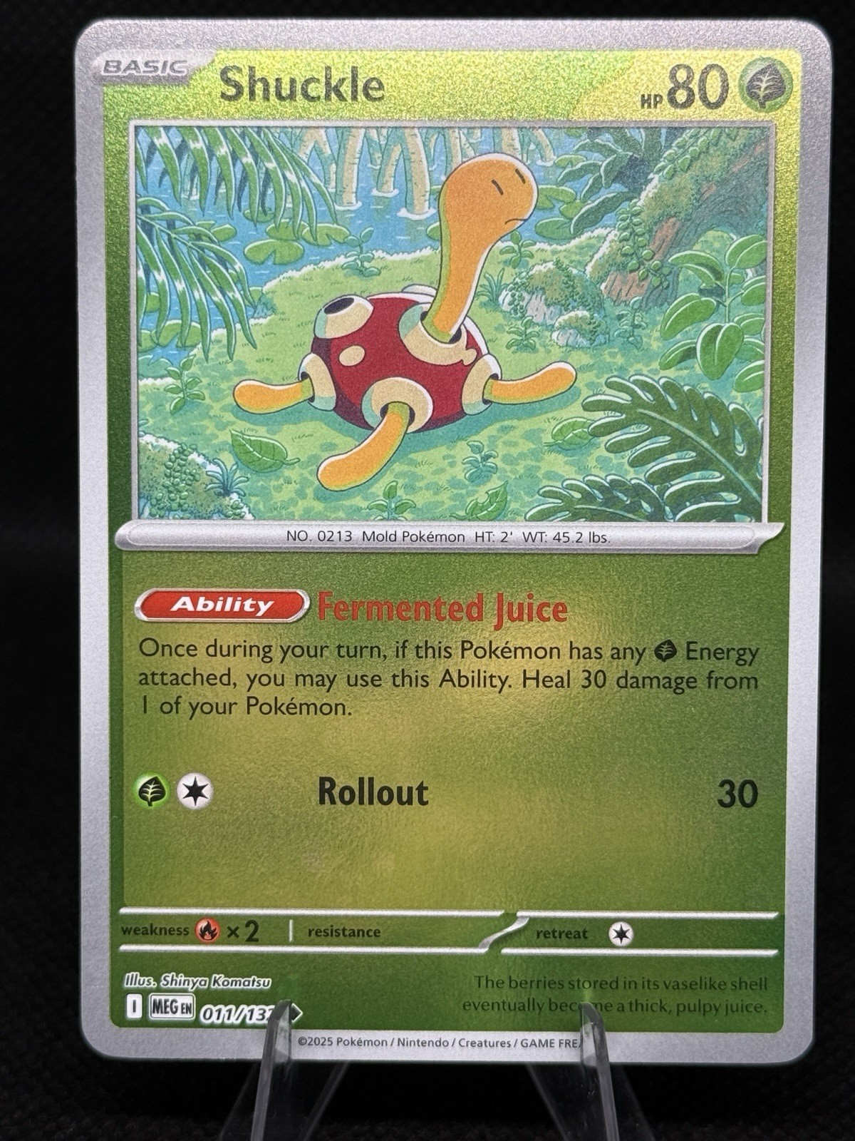 Shuckle 011/132 Reverse Holo Mega Evolution Pokemon TCG