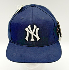 Vintage 90s New York Yankees Grosscap Snapback Hat MLB NWT Deadstock Navy