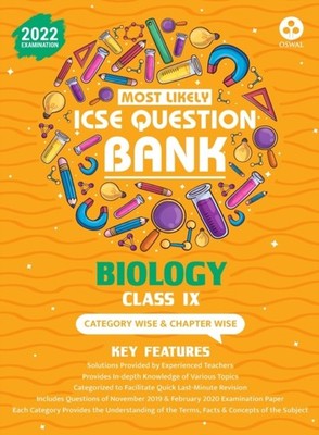 Oswal - Most Likely Question Bank - Biology  ICSE Class 9 for 2022 Exa - E555z