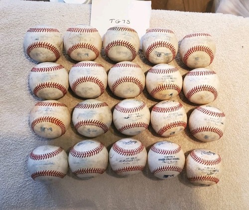 (20) Used Baseballs MLB Major League Rawlings lot FREE SHIPPING Lot TG7S