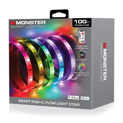Monster indoor LED light strip, suitable for parties up to 100 feet.