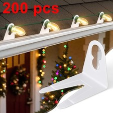 All in One Christmas Light Clips Universal Gutter Hooks and Shingle Clip for C7