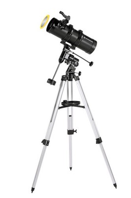 Pluto 114/500 EQ3 Spiegelteleskop mit Smartphone-Adapter & Sonnenfilter
