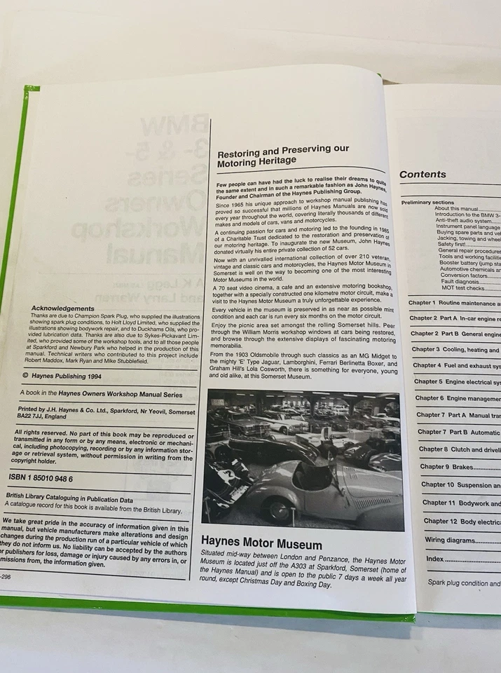 BMW 3 & 5 SERIES (sohc, petrol) (83-91 & 81-93) Haynes (1948) Rare - Image 4 of 4