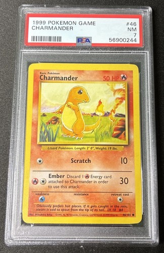 Charmander graded PSA 7 for sale on eBay