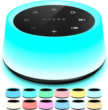 Sound Machine and White Noise Machine with 30 Soothing Sounds 12 Colors for Kids