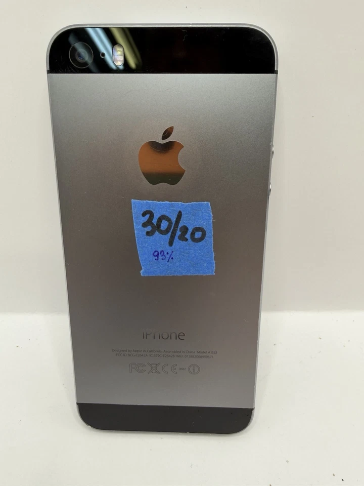 Apple iPhone 5s - 32 GB (ATT) A1533 Gris espacial 93% Batería Foto 3 de 3