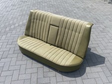 Mercedes W123 Rücksitzbank Rückenlehne Sitz Fond 1. Serie Stoff Moos Grün TOP