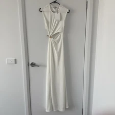 Brand New Christoper Esber Compact Rib Concave Stone Tank Maxi Dress Size AU 6