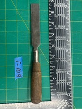 Vintage 8.5" Fuller Tool Steel Beveled Edge Wooden Handle Chisel, Made In USA