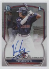 2023 Bowman Chrome Prospect Refractor 129/499 Victor Izturis #CPA-VI Auto a8r