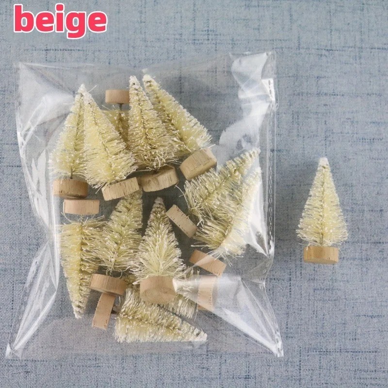 Mini Christmas Tree 12Pcs Small Fake Pine Trees for Christmas Village ...