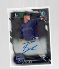 Robert Tyler 2016 Bowman Chrome Auto Rc Autograph Prospect