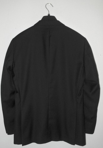 NWOT Men's 40R 40 Regular Peter Millar Wool Suit Blazer Sport Coat in Black - Picture 2 of 6
