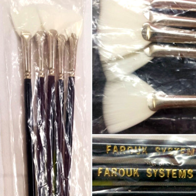 FAROUK SYSTEMS HAIR COLORING FAN ART BRUSH SET 5 PIECE NEW IN ORIGINAL PACKAGING