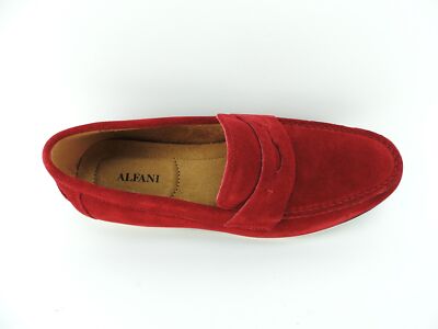 Alfani Sawyer slip-on penny loafers red leather size 8.5 Alfani Men main image 2